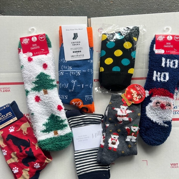 J. Jill Green and Blue Hosiery Collection - Picture 1 of 4